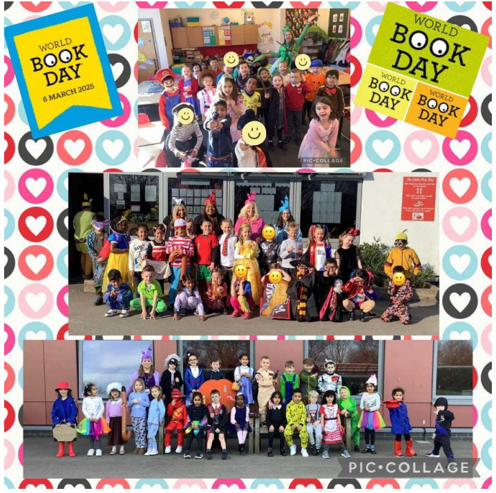 Children celebrating World Book Day.